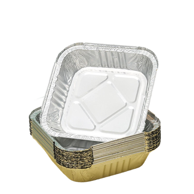 Tavi și boluri din folie de aluminiu pentru air fryer, boluri rotunde din folie pentru coacere, de calitate alimentară