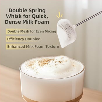 Bătător de ouă manual și spumător de lapte - mini mixer electric pentru uz casnic