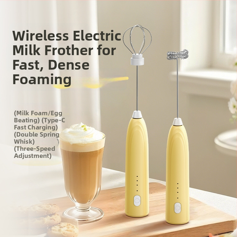Bătător de ouă manual și spumător de lapte - mini mixer electric pentru uz casnic