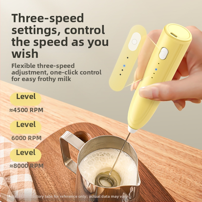 Bătător de ouă manual și spumător de lapte - mini mixer electric pentru uz casnic