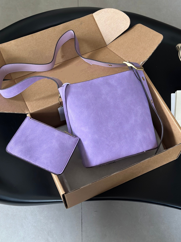 Bleecker21 Mala kožna bucket torbica s velikim kapacitetom, moderna i svestrana crossbody torba preko ramena