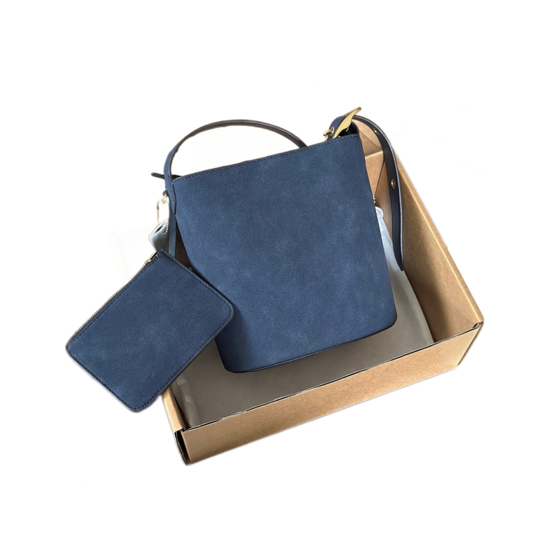 Bleecker21 Mala kožna bucket torbica s velikim kapacitetom, moderna i svestrana crossbody torba preko ramena