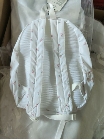 Thebarnnet korejski niche brand ruksak s floralnim uzorkom, velikog kapaciteta, casual stil, uključuje kozmetičku torbicu