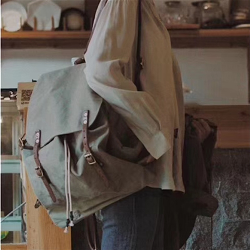 M39 Unisex ruksak za svakodnevnu upotrebu, teški vintage platneni ruksak za outdoor