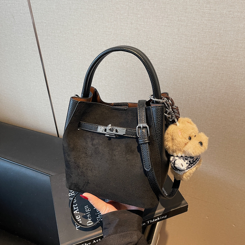 Ženska mala retro bucket torbica s crossbody dizajnom, moda 2025
