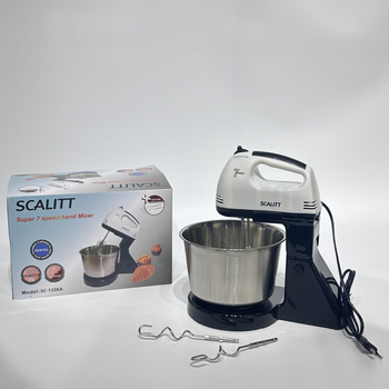 Mixer de mână electric, 7 viteze, pentru bătut ouă, frișcă și cofetărie, model SC-133KA