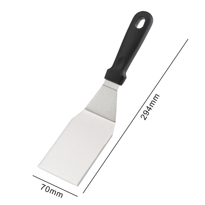 Set unelte BBQ din oțel inoxidabil cu spatulă pentru grătar