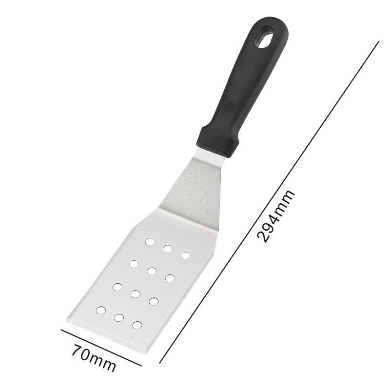 Set unelte BBQ din oțel inoxidabil cu spatulă pentru grătar