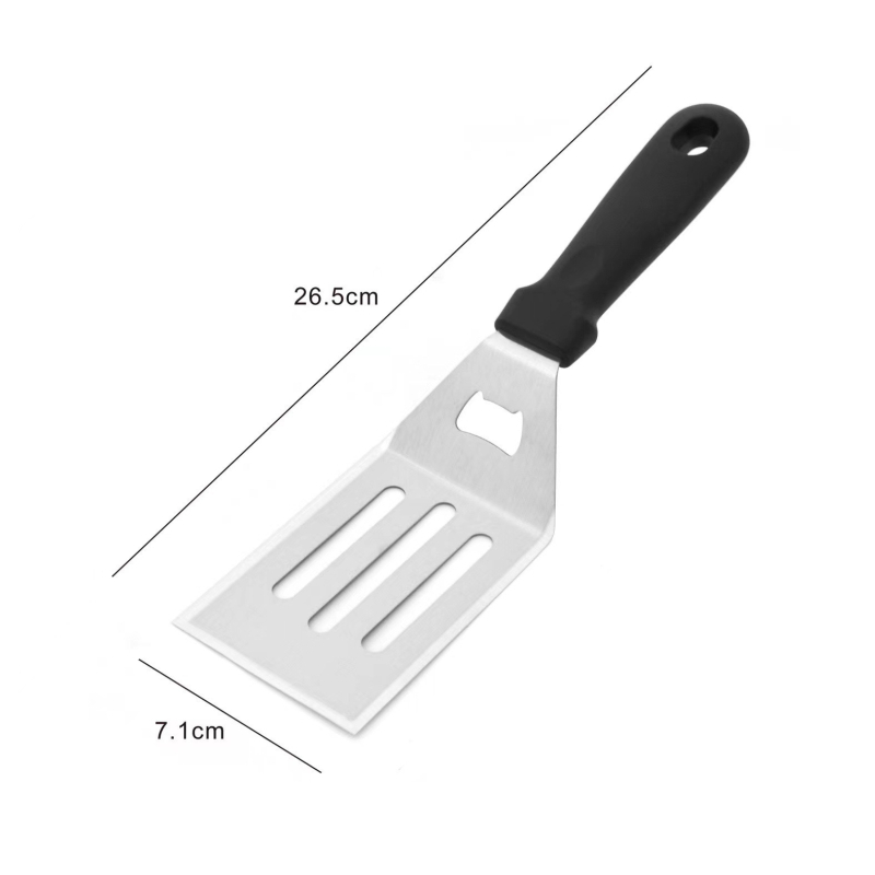 Set unelte BBQ din oțel inoxidabil cu spatulă pentru grătar