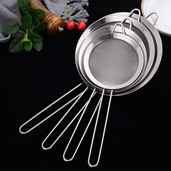 304 oțel inoxidabil – filtru multifuncțional, sită pentru hot pot, plasă pentru lapte de soia, sită pentru făină și separator de ulei cu margine lată