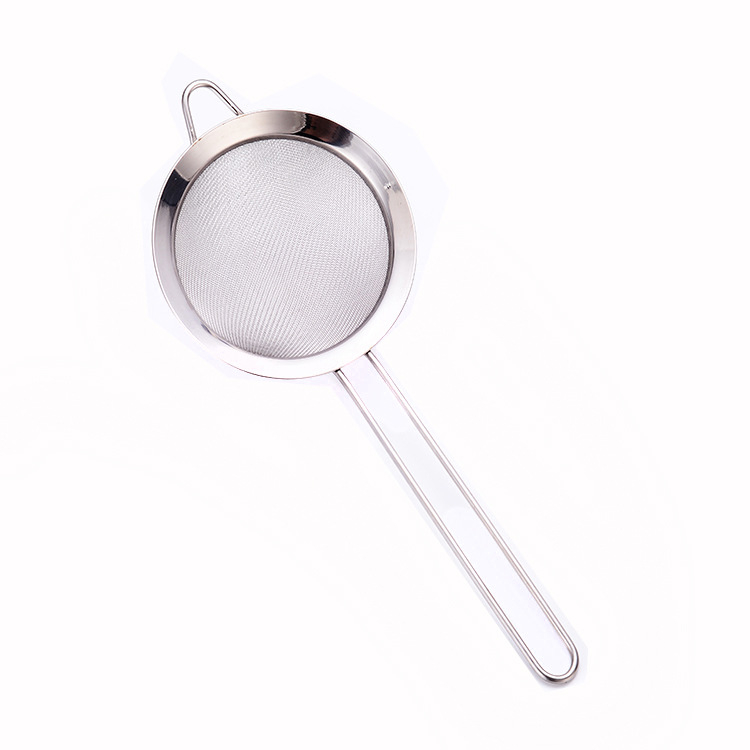 304 oțel inoxidabil – filtru multifuncțional, sită pentru hot pot, plasă pentru lapte de soia, sită pentru făină și separator de ulei cu margine lată