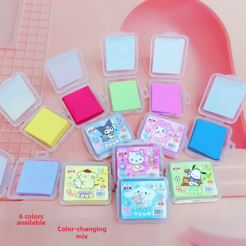 Sanrio plastelină colorată cu schimbare de culoare, în cutie – modelaj pentru copii, desen și artă