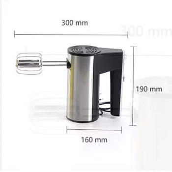 Mixer de mână din oțel inoxidabil, putere mare, multifuncțional, 5 viteze, 110–240V