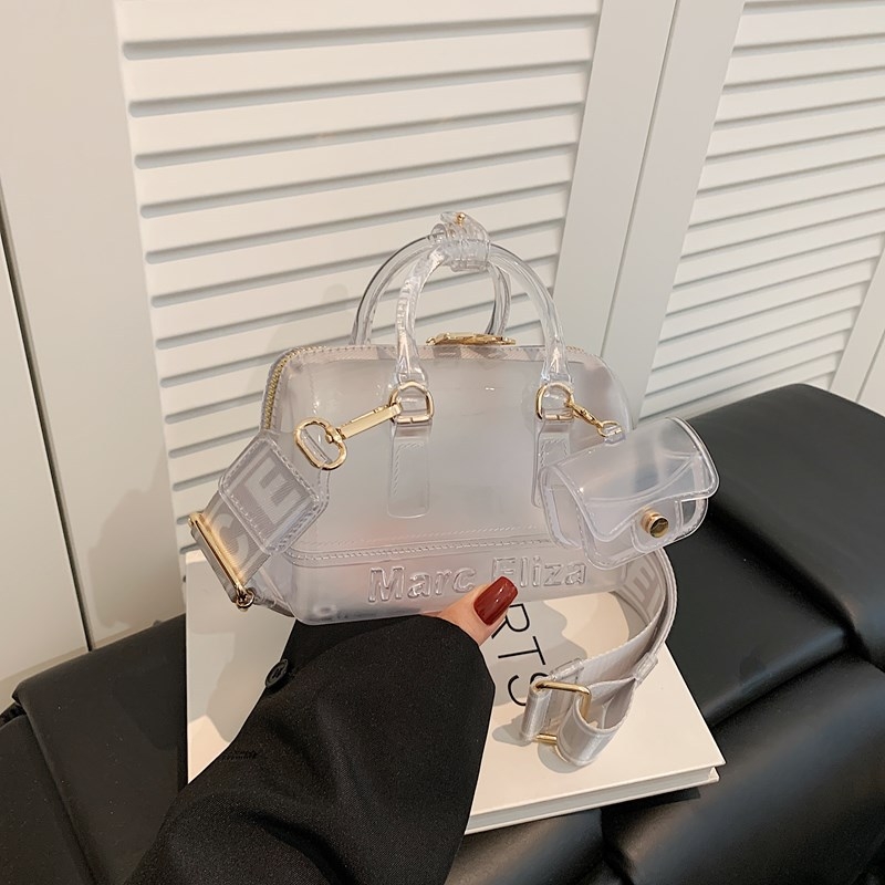 Ljeto 2025: Nova prozirna PVC želatina torbica za žene – europska i američka moda, torba preko ramena