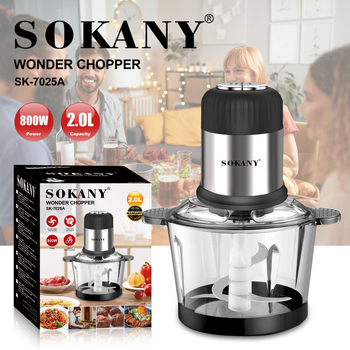 SOKANY 7025A Tocător electric de carne, capacitate 2 L – WONDER CHOPPER