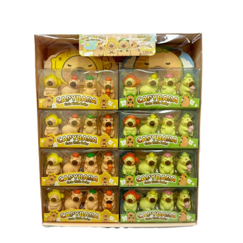 Radieră capybara drăguță, 3D, asamblabilă și demontabilă, cu praf redus, rechizite școlare – cadou