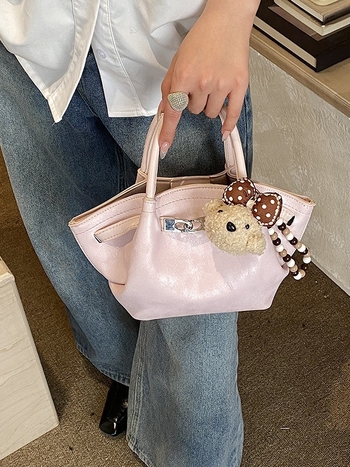 Ženska proljetna teksturirana torbica, mala košarasta PU torba, crossbody stil, novi model 2026