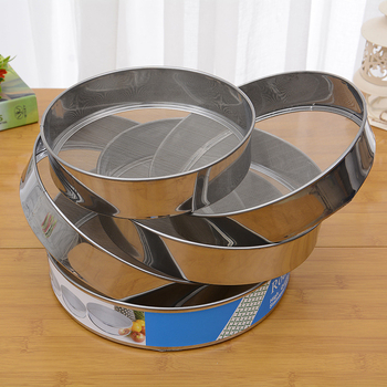 Set od pet sita za brašno, promjera 20–27 cm, nehrđajući čelik, mrežica 40, kuhinjski alat za pečenje