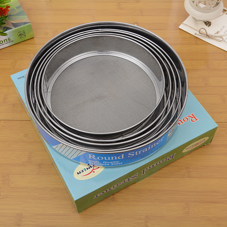 Set od pet sita za brašno, promjera 20–27 cm, nehrđajući čelik, mrežica 40, kuhinjski alat za pečenje