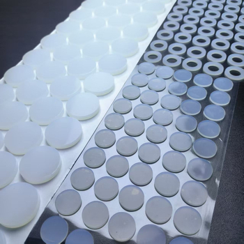 Garnitură din silicon transparent de calitate alimentară, autoadezivă, disc circular cu puncte mici pentru picioarele mouse-ului – anti-derapare și amortizare