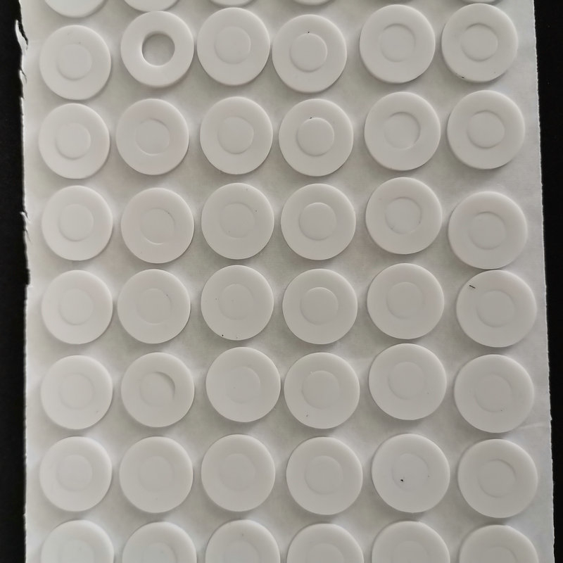 Picioruș rotund din silicon transparent, cu spate autoadeziv, antiderapant pentru electrocasnice, garnitură din silicon pentru amortizarea vibrațiilor și etanșare