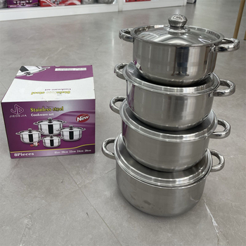 Set de oale pentru supă din oțel inoxidabil cu capac, strat antiaderent, personalizare logo disponibil