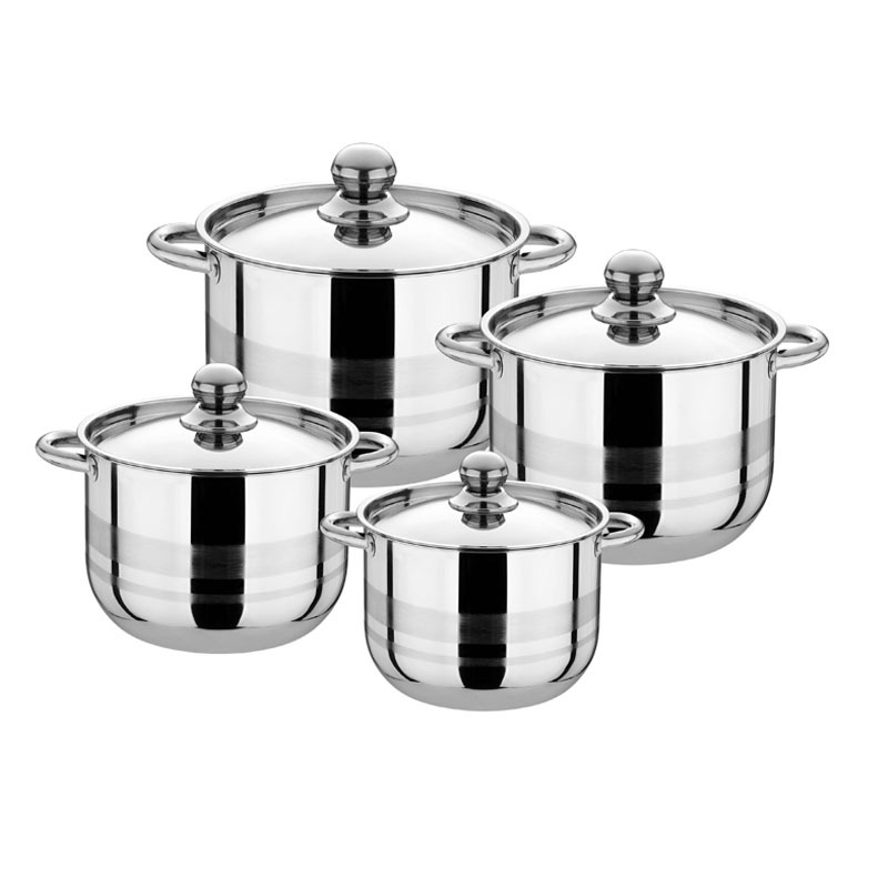 Set de oale pentru supă din oțel inoxidabil cu capac, strat antiaderent, personalizare logo disponibil
