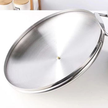 Set de oale mari din oțel inoxidabil cu capac pentru uz casnic, seria 400, vase premium