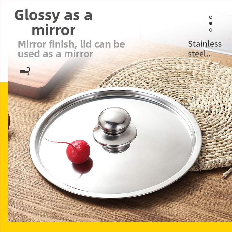 Set de oale din oțel inoxidabil, 5 piese, 18–26 cm, compatibil cu plitele cu inducție, oale cu mânere duble.