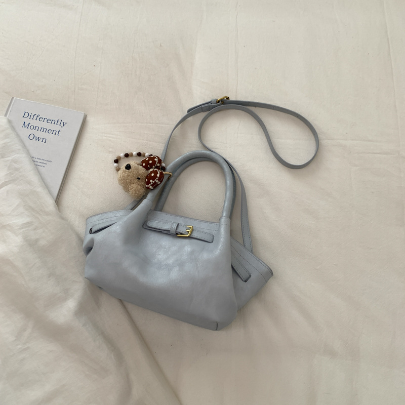 Ženska torbica za svakodnevnu upotrebu, velika zapremina, retro stil, preko ramena i crossbody, cilindrični oblik, lagani luksuz