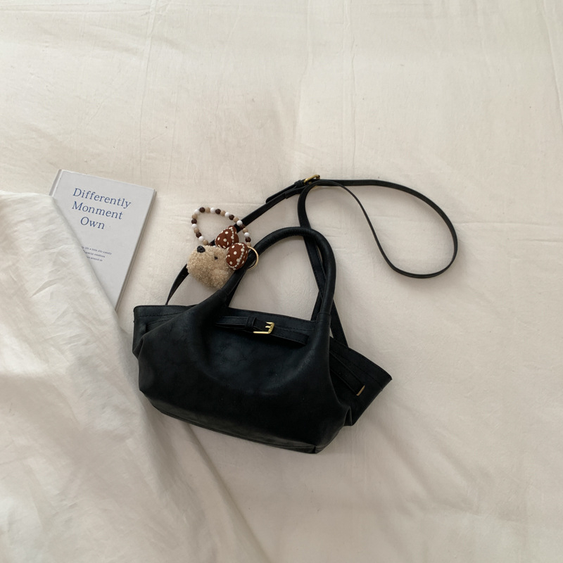 Ženska torbica za svakodnevnu upotrebu, velika zapremina, retro stil, preko ramena i crossbody, cilindrični oblik, lagani luksuz