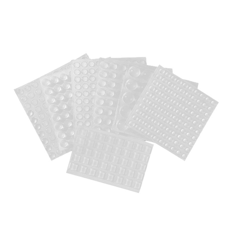 Tampon siliconic autoadeziv pentru mânerul ușii, transparent, rezistent la uzură, anti-coliziune