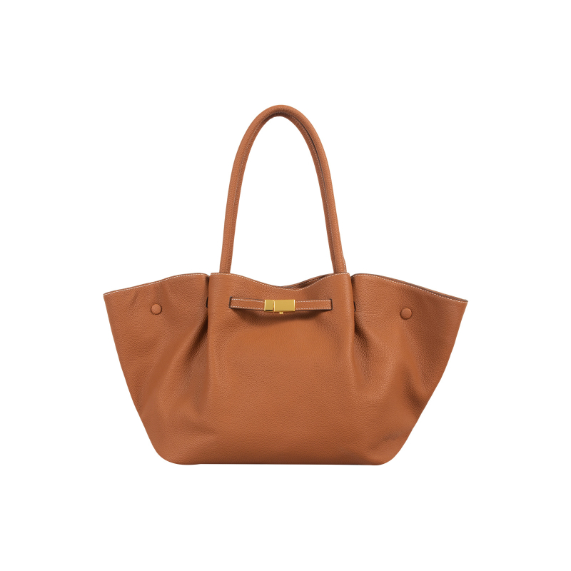 Velika kožna ženska tote torbica, svestran dizajn za nošenje preko ramena ili crossbody