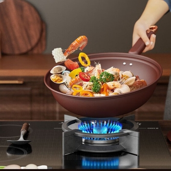 Debolay Set cu micro-presiune și wok – gătire multifuncțională: abur, prăjit, fiert, gătit la aburi, cu puțin ulei