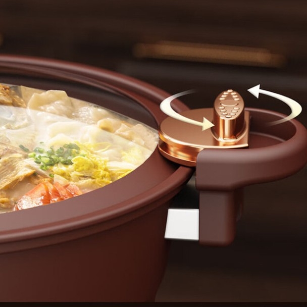 Debolay Set cu micro-presiune și wok – gătire multifuncțională: abur, prăjit, fiert, gătit la aburi, cu puțin ulei