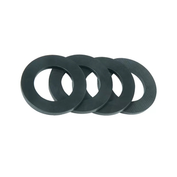Garnitură din silicon, etanșare impermeabilă, transparentă, neagră antiderapantă, bază circulară pentru șuruburi