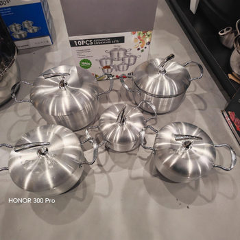 Set Apple din aluminiu, 5 piese, 16/18