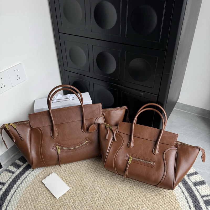 Na skladištu: Novi model Smile Wing torba, velika zapremina, mekana koža, elegantna ženska tote torba, minimalistički svakodnevni stil