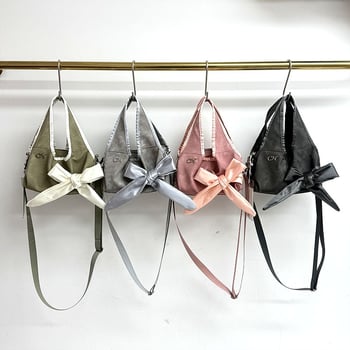 Cahmllo ženska torbica za rame s mašnicom, korejskog stila, plisirana tekstura poput oblaka, velika kapaciteta, mekana koža, crossbody torba za svakodnevnu upotrebu
