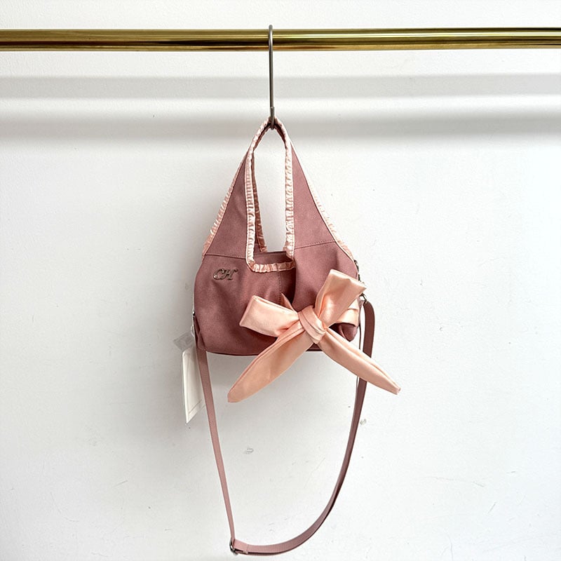 Cahmllo ženska torbica za rame s mašnicom, korejskog stila, plisirana tekstura poput oblaka, velika kapaciteta, mekana koža, crossbody torba za svakodnevnu upotrebu