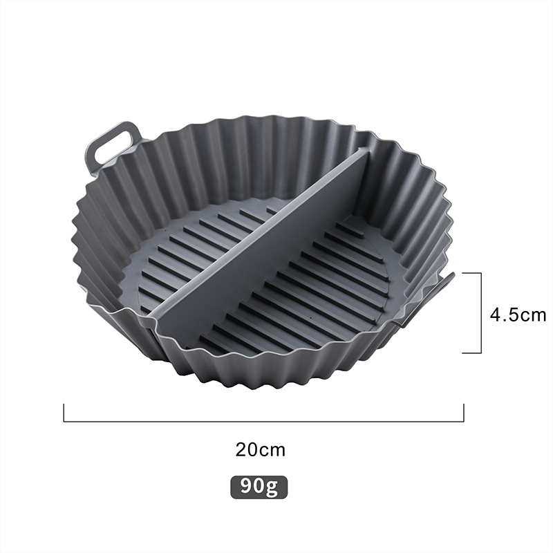 Covoraș din silicon pentru air fryer, covoraș de bucătărie din silicon, tavă divizată pentru air fryer