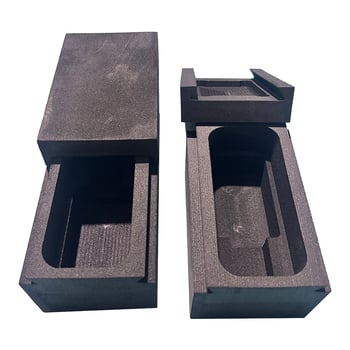 Spumă EVA pentru interiorul unei cutii de parfum, neagră, densitate mare, tăiere cu laser și gravură, personalizabil