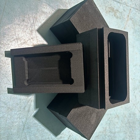 Spumă EVA pentru interiorul unei cutii de parfum, neagră, densitate mare, tăiere cu laser și gravură, personalizabil