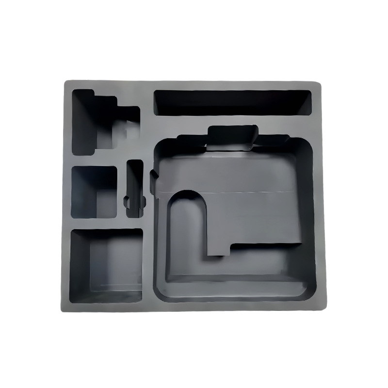 Liner EVA negru pentru ambalare, cu burete amortizant personalizat pentru forme speciale