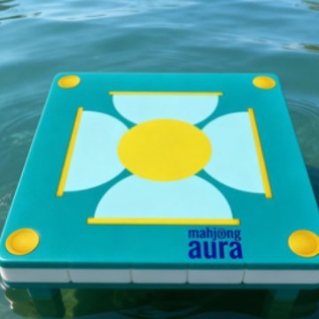 Masă plutitoare pentru Mahjong în piscină, tavă din spumă EVA pentru cărți și jocuri de cărți