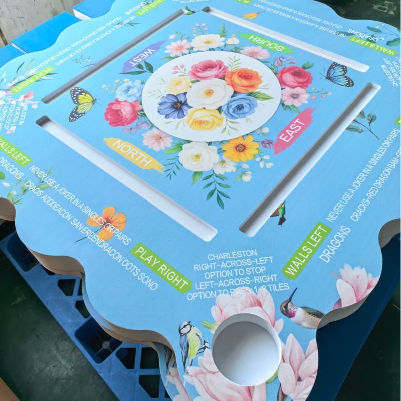 Masă plutitoare pentru Mahjong în piscină, tavă din spumă EVA pentru cărți și jocuri de cărți