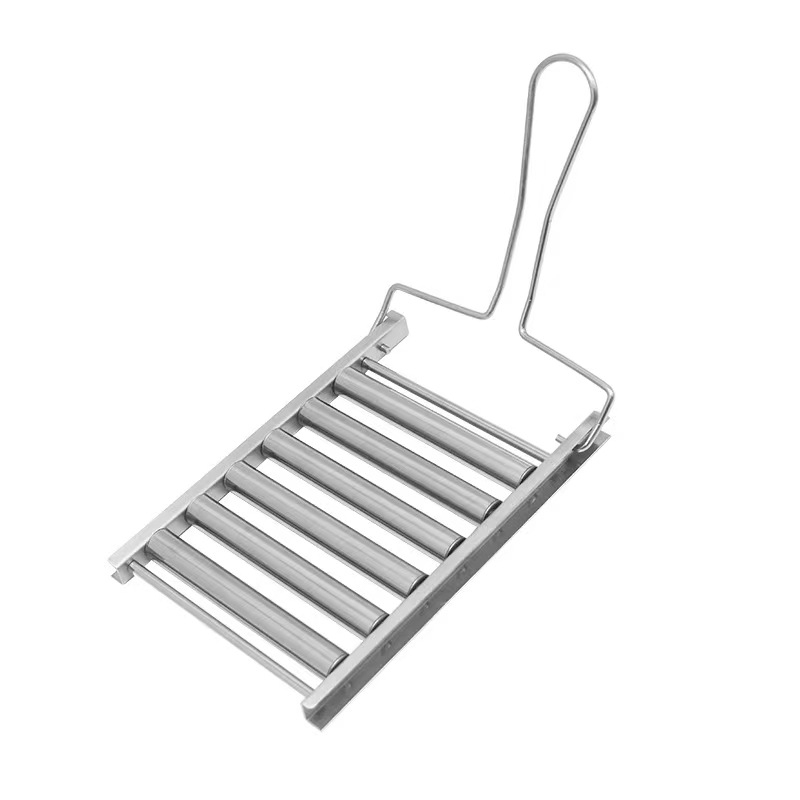 Grill manual pentru cârnați din oțel inoxidabil, rolă pentru cârnați, unelte portabile de grătar outdoor, multifuncțional pentru hot dog