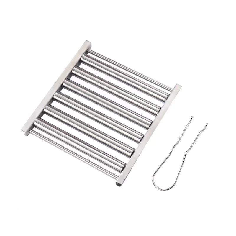 Grill manual pentru cârnați din oțel inoxidabil, rolă pentru cârnați, unelte portabile de grătar outdoor, multifuncțional pentru hot dog