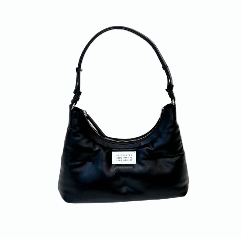 Margiela hobo torba od ovčje kože u obliku jastuka, mini crossbody, prava koža, za žene