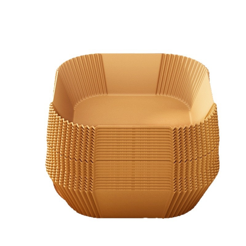 Hârtie de copt cu strat de silicon, pătrate, pentru friteuză cu aer și cuptor